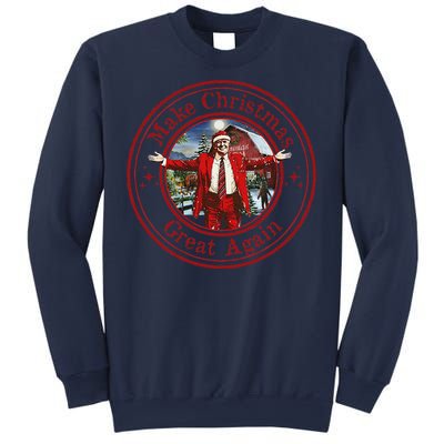 Make Christmas Great Again Santa Funny Trump Xmas Pajamas Sweatshirt