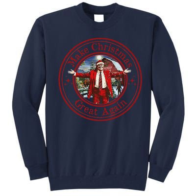 Make Christmas Great Again Santa Funny Trump Xmas Pajamas Tall Sweatshirt