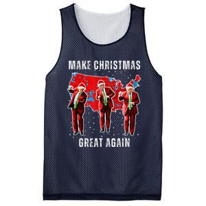 Make Christmas Great Again Trump Pajamas Ugly Mesh Reversible Basketball Jersey Tank