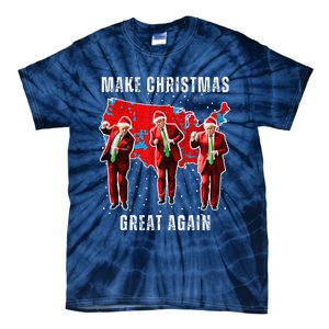 Make Christmas Great Again Trump Pajamas Ugly Tie-Dye T-Shirt