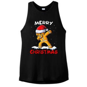 Merry Christmas Gingerbread Xmas Christmas Cookie Bakers Ladies PosiCharge Tri-Blend Wicking Tank