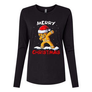 Merry Christmas Gingerbread Xmas Christmas Cookie Bakers Womens Cotton Relaxed Long Sleeve T-Shirt