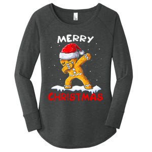 Merry Christmas Gingerbread Xmas Christmas Cookie Bakers Women's Perfect Tri Tunic Long Sleeve Shirt