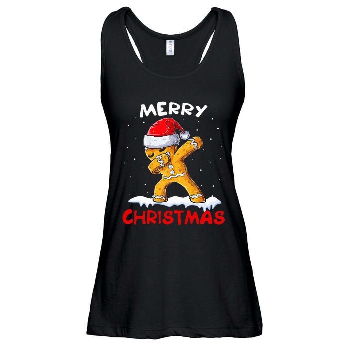 Merry Christmas Gingerbread Xmas Christmas Cookie Bakers Ladies Essential Flowy Tank