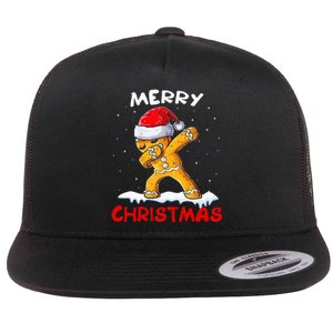 Merry Christmas Gingerbread Xmas Christmas Cookie Bakers Flat Bill Trucker Hat