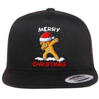 Merry Christmas Gingerbread Xmas Christmas Cookie Bakers Flat Bill Trucker Hat