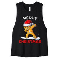 Merry Christmas Gingerbread Xmas Christmas Cookie Bakers Women's Racerback Cropped Tank