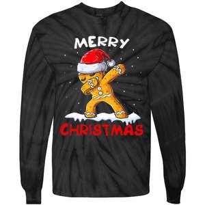 Merry Christmas Gingerbread Xmas Christmas Cookie Bakers Tie-Dye Long Sleeve Shirt