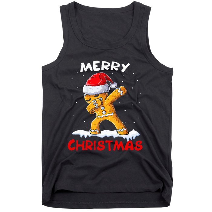 Merry Christmas Gingerbread Xmas Christmas Cookie Bakers Tank Top