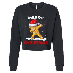 Merry Christmas Gingerbread Xmas Christmas Cookie Bakers Cropped Pullover Crew