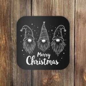 Merry Christmas Gnomes Family Joy Festivities Coaster