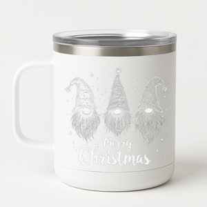 Merry Christmas Gnomes Family Joy Festivities 12 oz Stainless Steel Tumbler Cup