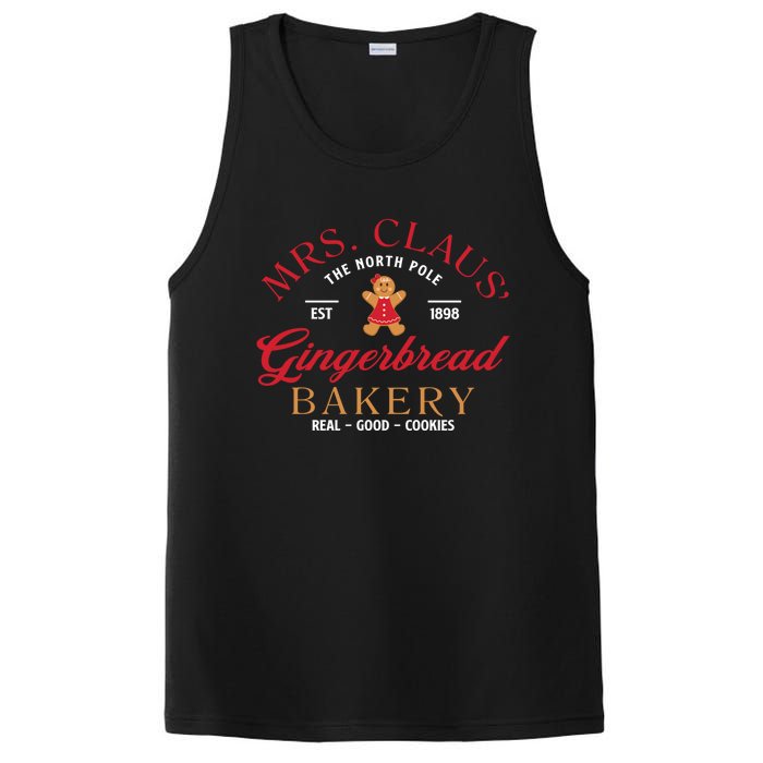 Mrs Claus Gingerbread Bakery Funny Christmas Baker Cookie PosiCharge Competitor Tank