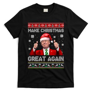 Make Christmas Great Again Xmas Funny Trump Pajamas Ugly T-Shirt