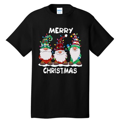 Merry Christmas Gnomes Xmas Family Tall T-Shirt