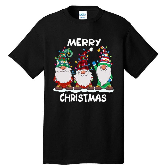 Merry Christmas Gnomes Xmas Family Tall T-Shirt