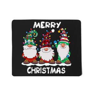 Merry Christmas Gnomes Xmas Family Mousepad