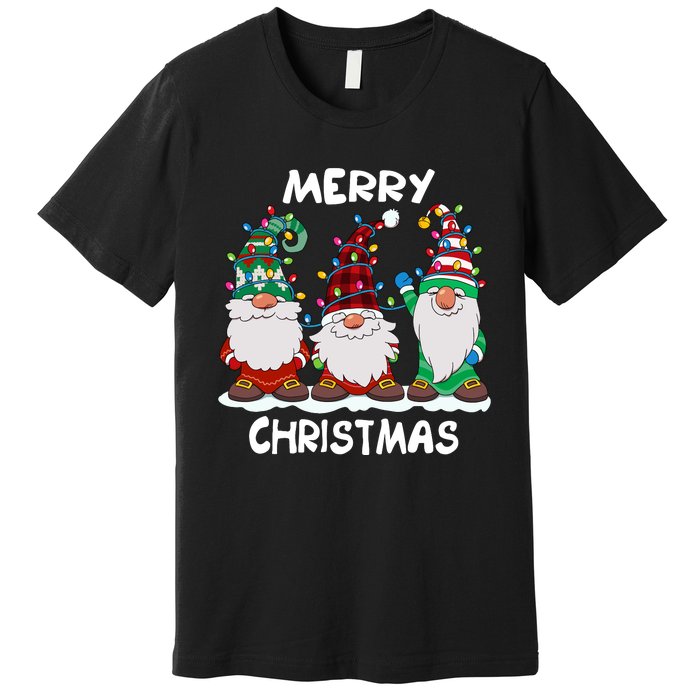 Merry Christmas Gnomes Xmas Family Premium T-Shirt