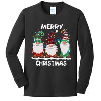 Merry Christmas Gnomes Xmas Family Kids Long Sleeve Shirt