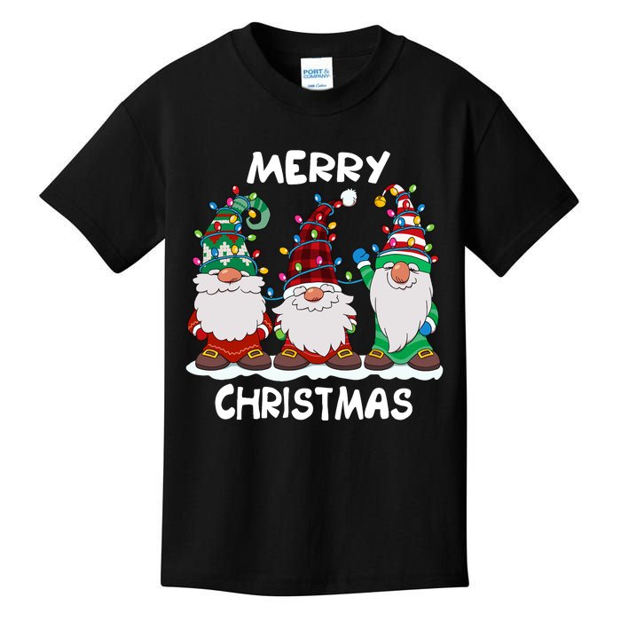 Merry Christmas Gnomes Xmas Family Kids T-Shirt