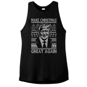 Make Christmas Great Again Funny Trump Ugly Ladies PosiCharge Tri-Blend Wicking Tank