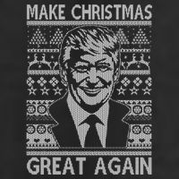 Make Christmas Great Again Funny Trump Ugly 7 Panel Mesh Trucker Snapback Hat