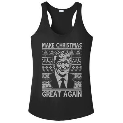 Make Christmas Great Again Funny Trump Ugly Ladies PosiCharge Competitor Racerback Tank