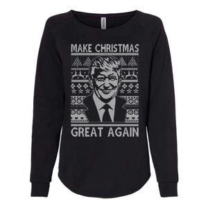 Make Christmas Great Again Funny Trump Ugly Womens California Wash Sweatshirt