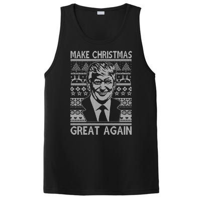 Make Christmas Great Again Funny Trump Ugly PosiCharge Competitor Tank