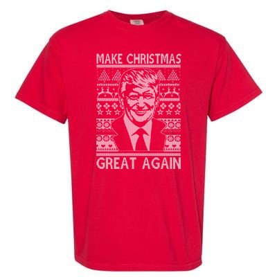 Make Christmas Great Again Funny Trump Ugly Garment-Dyed Heavyweight T-Shirt