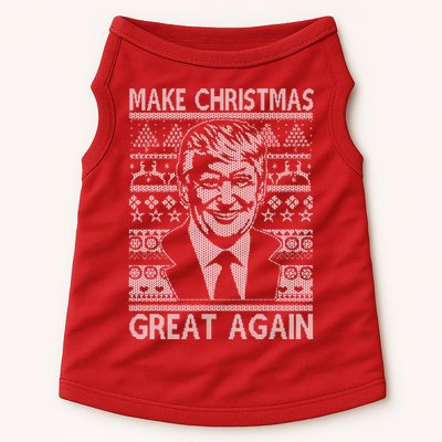 Make Christmas Great Again Funny Trump Ugly Doggie Tank