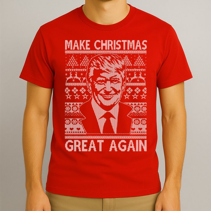 Make Christmas Great Again Funny Trump Ugly T-Shirt