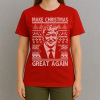 Make Christmas Great Again Funny Trump Ugly T-Shirt