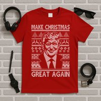 Make Christmas Great Again Funny Trump Ugly T-Shirt