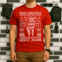 Make Christmas Great Again Funny Trump Ugly T-Shirt