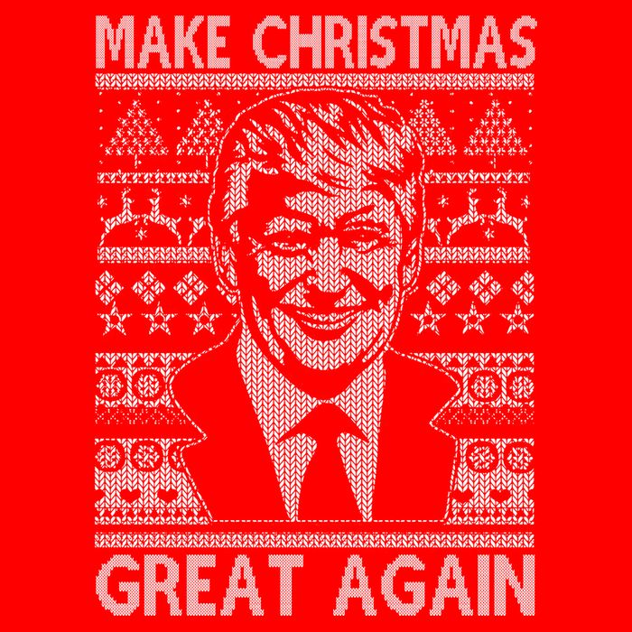 Make Christmas Great Again Funny Trump Ugly T-Shirt