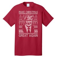 Make Christmas Great Again Funny Trump Ugly Tall T-Shirt