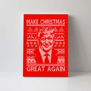 Make Christmas Great Again Funny Trump Ugly Canvas