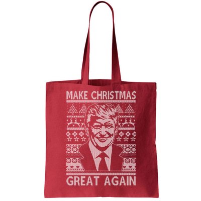 Make Christmas Great Again Funny Trump Ugly Tote Bag