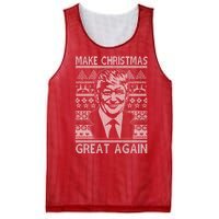 Make Christmas Great Again Funny Trump Ugly Mesh Reversible Basketball Jersey Tank