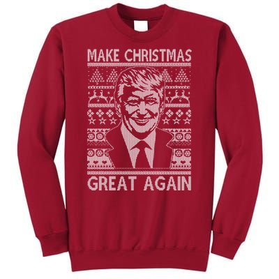 Make Christmas Great Again Funny Trump Ugly Tall Sweatshirt