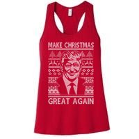 Make Christmas Great Again Funny Trump Ugly Womens Tank Top