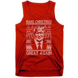 Make Christmas Great Again Funny Trump Ugly Tank Top