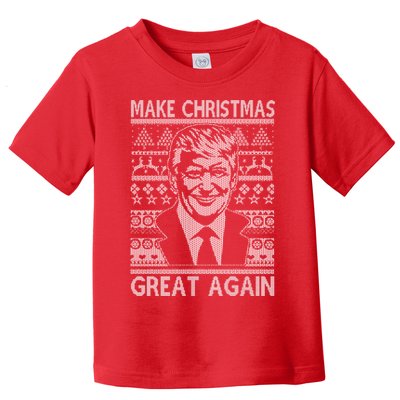 Make Christmas Great Again Funny Trump Ugly Toddler T-Shirt