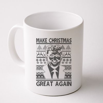 Make Christmas Great Again Funny Trump Ugly Coffee Mug