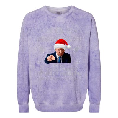 Make Christmas Great Again Donald Trump Holiday Colorblast Crewneck Sweatshirt