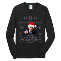 Make Christmas Great Again Donald Trump Holiday Tall Long Sleeve T-Shirt