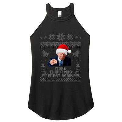 Make Christmas Great Again Donald Trump Holiday Women's Perfect Tri Rocker Tank