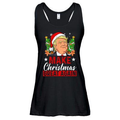 Make Christmas Great Again Funny Trump Ugly Christmas Sweate Ladies Essential Flowy Tank