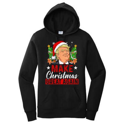 Make Christmas Great Again Funny Trump Ugly Christmas Sweate Women's Pullover Hoodie